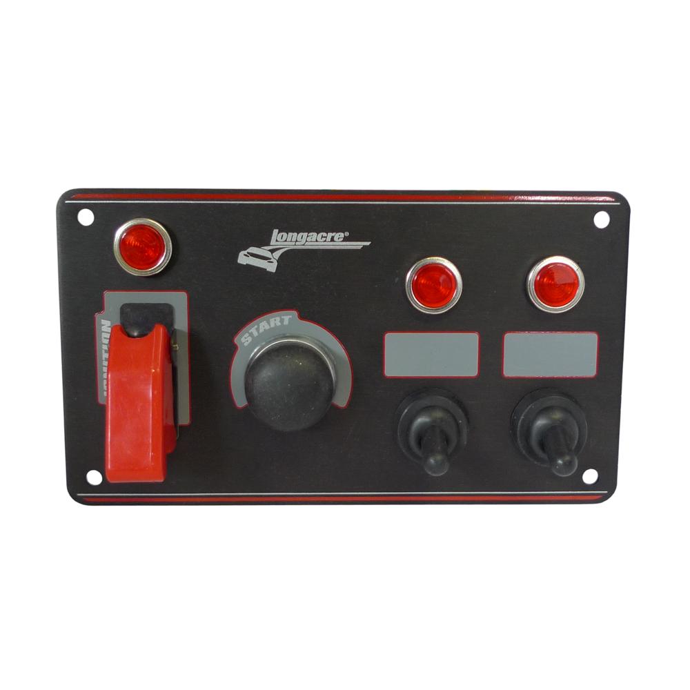 Longacre Aluminium Switch Panel with Accessory Switches