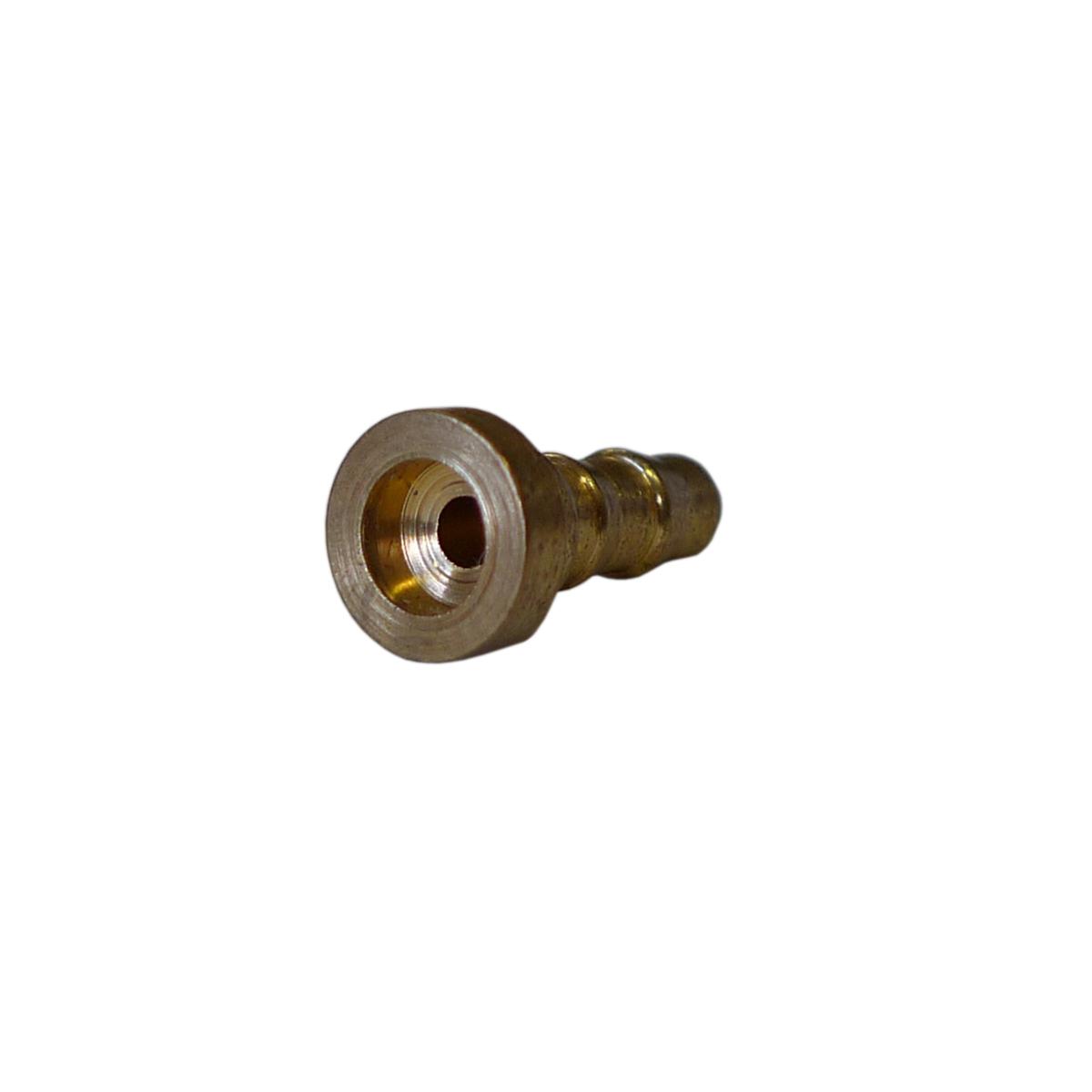 Brass Pipe End With Flat Seat (Gauge End)