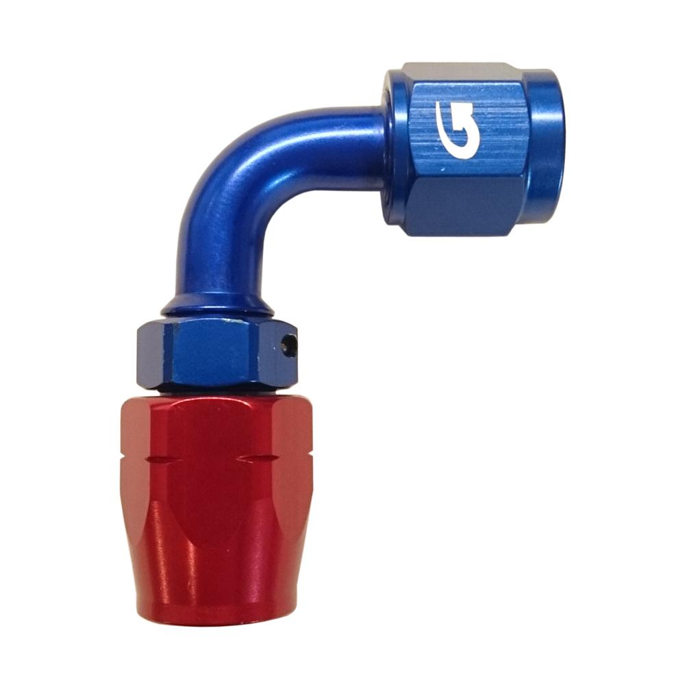 Goodridge -6JIC 90 Degree Swept Female 200 Series Hose Fitting