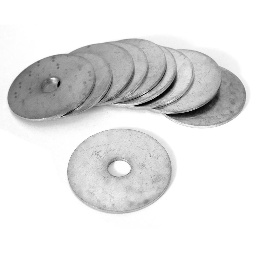 Large Diameter Washers 5/16 Inch (8mm) Inside Diameter (Pack of 10)