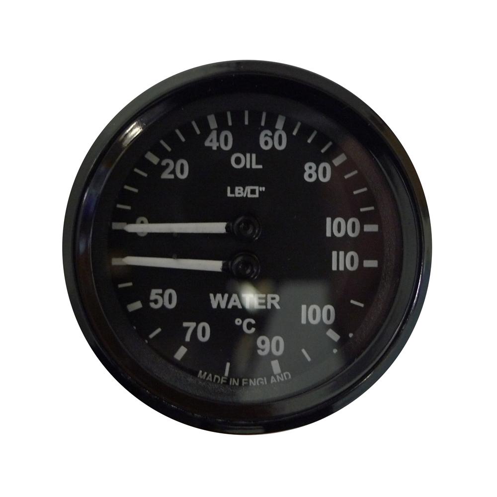 Mocal 52mm Dual Oil Pressure and Water Temp Gauge