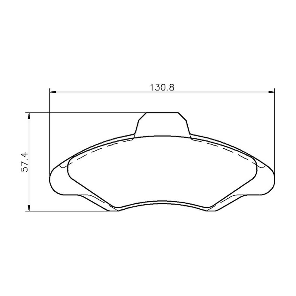 Mintex Racing Brake Pads MDB1493-M1144 For Ford Various