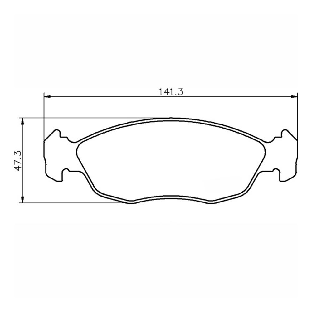 Mintex Racing Brake Pads MDB1808 For Citroen & Peugeot