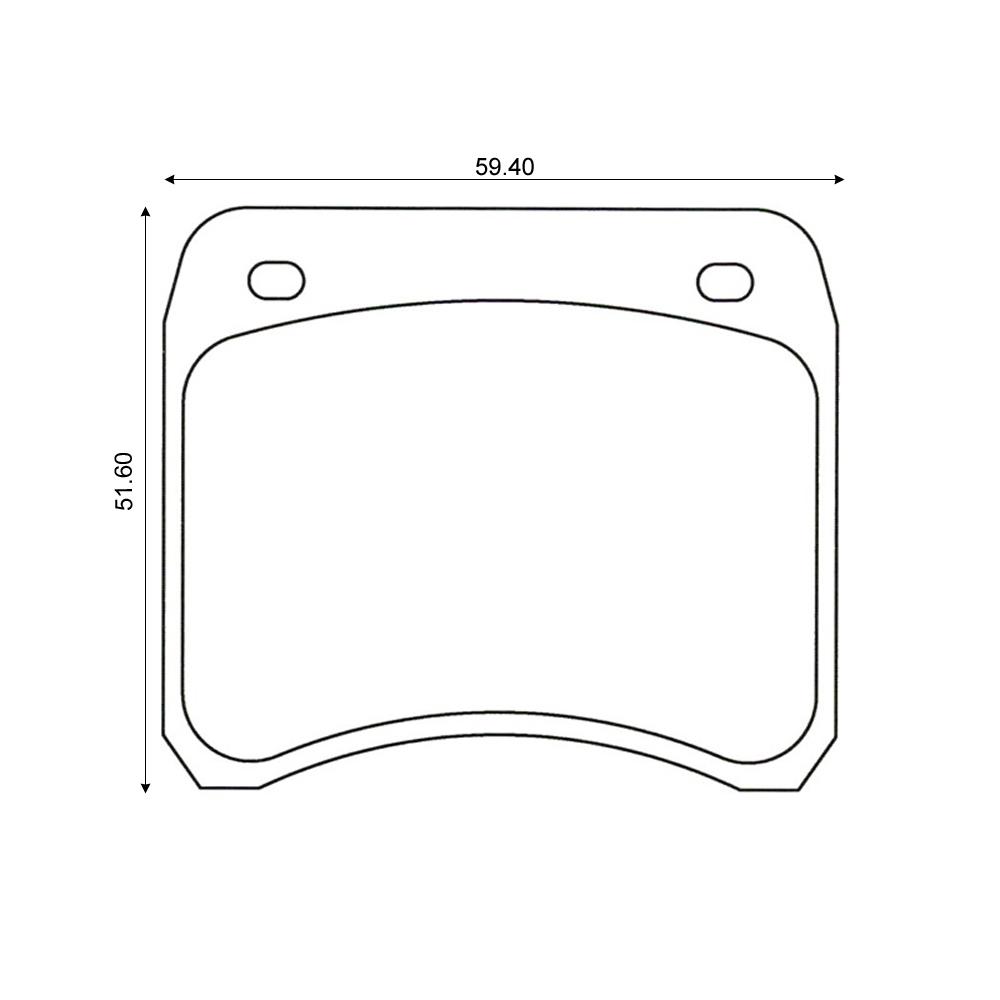 Mintex Racing Brake Pads MLB19-MRM1802 for Rover/Formula Ford With AP-Lockheed Calipers