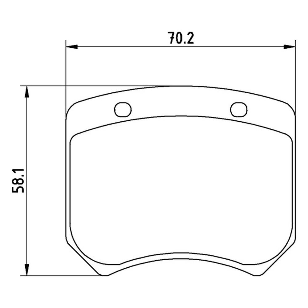 Mintex Racing Brake Pads MLB20-M1155 For Mini Cooper S/Formula Ford