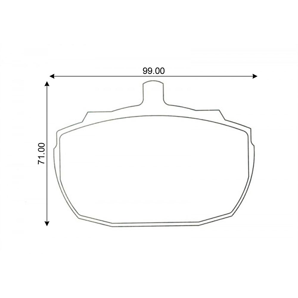 Mintex Racing Brake Pads MLB52-M1144 For Rover Various