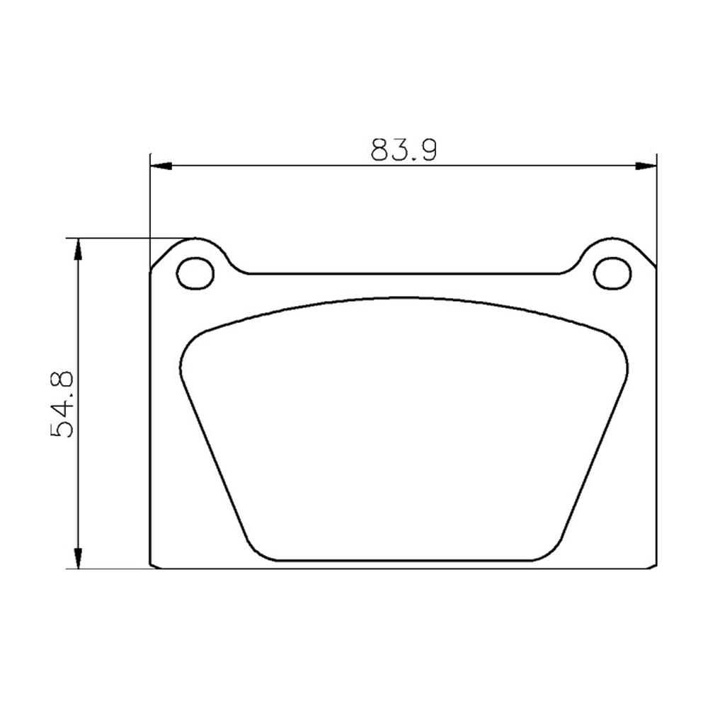 Mintex Racing Brake Pads MLB65-MRM1802 For Rover Various (Inc Metro Turbo)