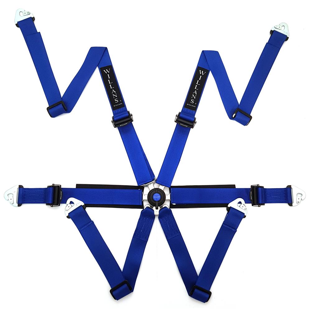 Willans Silverstone 6 Saloon Harness FHR Use with 4 Alloy Adjusters 2024 Y.O.M.