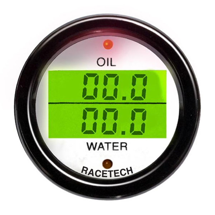 Racetech Oil Pressure / Water Temperature Dual Gauge