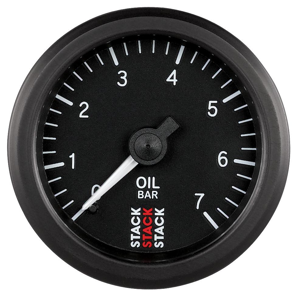 Stack Mechanical Oil Pressure Gauge 0-7 Bar