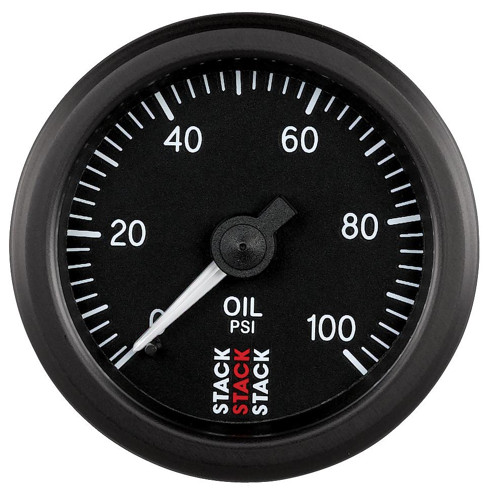 Stack Mechanical Oil Pressure Gauge 0-100 Psi