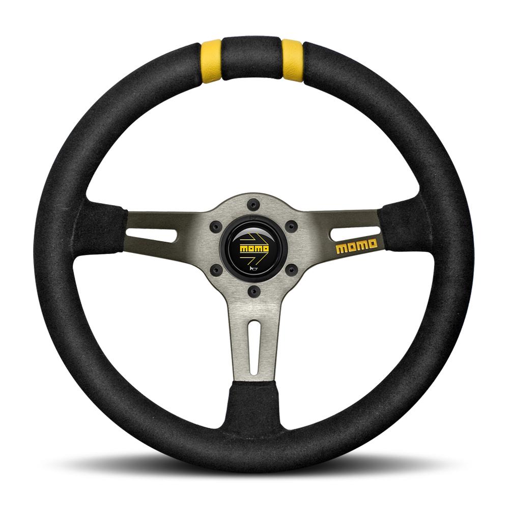 Momo Drifting Dished Suede Steering Wheel