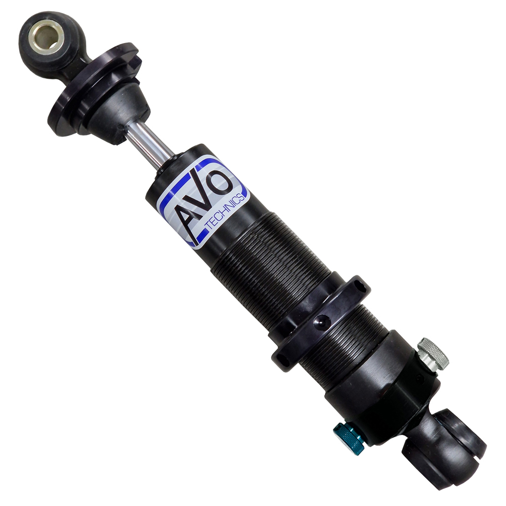 AVO Double Adjustable Shock Absorber with Poly Bush Mount for 2.25 Inch Springs