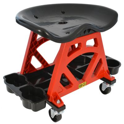 Mechanics Ergonomic Work Seat with Wheels by BG Racing