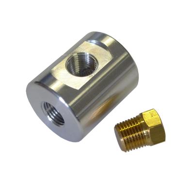 Aluminium Fuel/Oil Line Adaptor Block 1/8 NPT