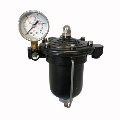 Malpassi Filter King Regulator Large "V8" 85mm Black (With Gauge)