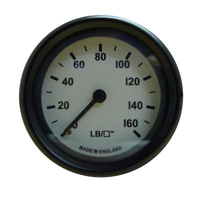 Mocal 52mm Oil Pressure Gauge 0-160PSI White