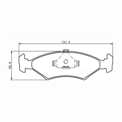 Mintex Racing Brake Pads MDB1175-M1155 For Ford Various