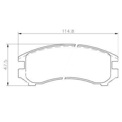 Mintex Racing Brake Pads MDB1408-M1144 For Honda/Rover Various