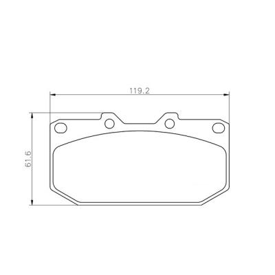 Mintex Racing Brake Pads MDB1416-M1144 For Nissan/Subaru Various