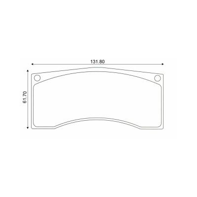 Mintex Racing Brake Pads MDB1697-M1144 For Alcon & Brembo Calipers (Inc Impreza P1)