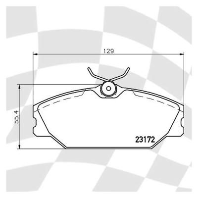 Mintex Racing Brake Pads MDB2561-M1144 Renault Clio 172/182 2000-05