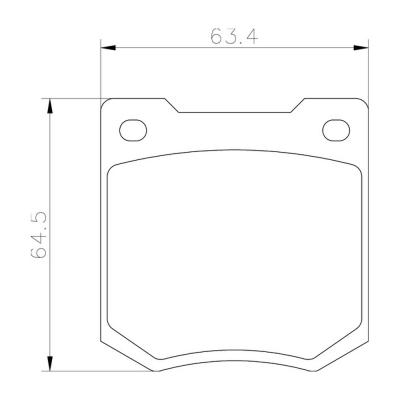 Mintex Racing Brake Pads MGB535-M1144 For Ford/Rover/Triumph/Morgan/Talbot/Volvo