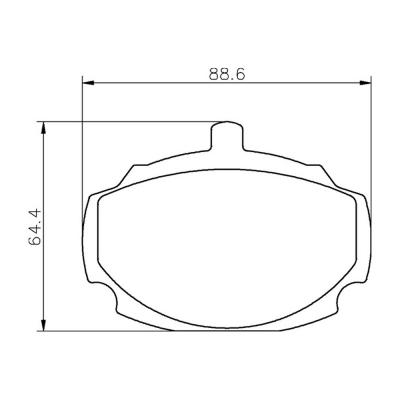 Mintex Racing Brake Pads MLB10-M1155 For MG B