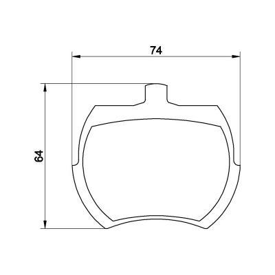 Mintex Brake Pads MLB37-M1144 Austin/Rover/Triumph