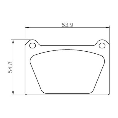 Mintex Racing Brake Pads MLB65-MRM1802 For Rover Various (Inc Metro Turbo)