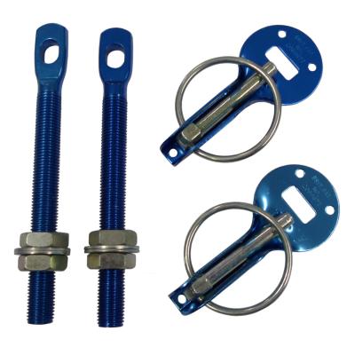 Quick Release Bonnet Pins Blue (Pair)