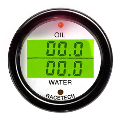 Racetech Oil Pressure / Water Temperature Dual Gauge