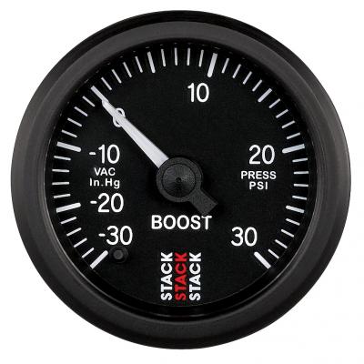 Stack Boost Pressure Gauge -30 To +30Psi