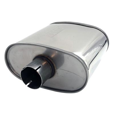 Jetex Xlarge Oval Silencer in Stainless Steel 63mm I.D.