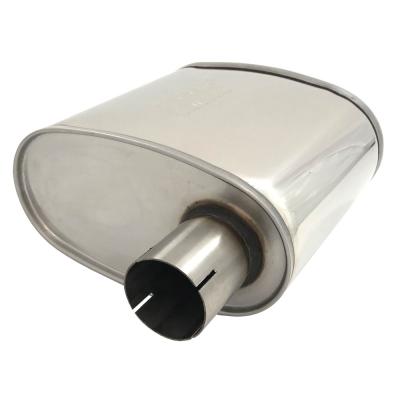 Jetex Xlarge Oval Silencer in Stainless Steel 63mm I.D. Offset