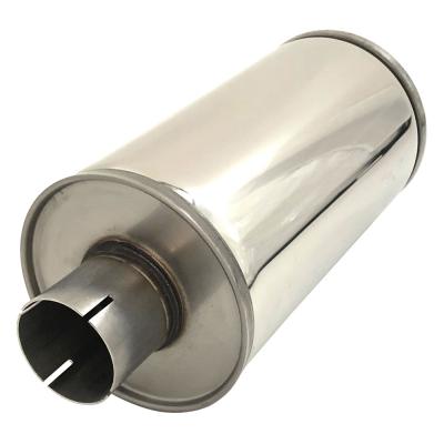 Jetex Round Silencer Box 312mm Long in Stainless 2.5 Inch Bore