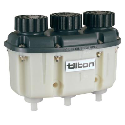 Tilton 3 Chamber Brake Fluid Reservoir With Push-On Outlets