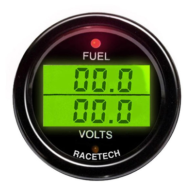 Racetech Fuel Pressure / Volts Dual Gauge