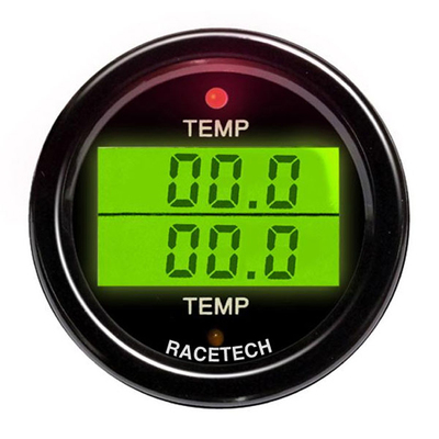 Racetech Temperature / Temperature Dual Gauge