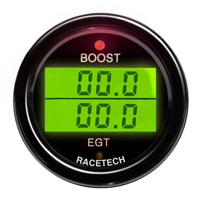 Racetech Turbo Boost / Exhaust Gas Temp (EGT) Dual Gauge