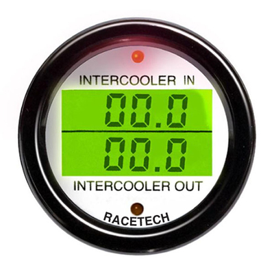 Racetech Intercooler In & Out Temperature Dual Gauge